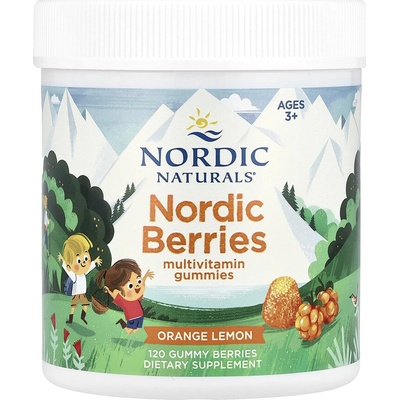 Nordic Naturals Berries Multivitamin pro děti 3+ Citrusy 120 gumových bonbonů