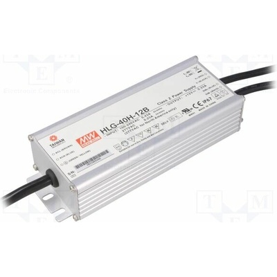 MEAN WELL HLG-40H-12B Napájecí zdroj: spínaný; LED; 39,96W; 12VDC; 3,33A; 90÷305VAC; IP67