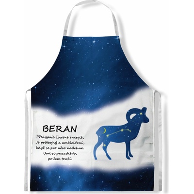 Impar Zástěra Beran 21.3. - 20.4. - modrá