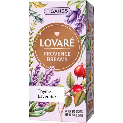LOVARÉ Lovare Provence Dreams 24 sáčků bylinný čaj 36 g