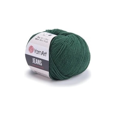 YarnArt Jeans 92 tmavě zelená