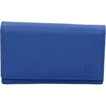 Double-D Modrá veľká kožená peňaženka Dominas