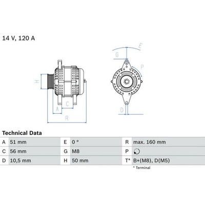 generátor BOSCH 0 986 039 240