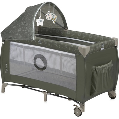 Lionelo Postýlka cestovní Stefi Plus Green Olive – Zboží Dáma