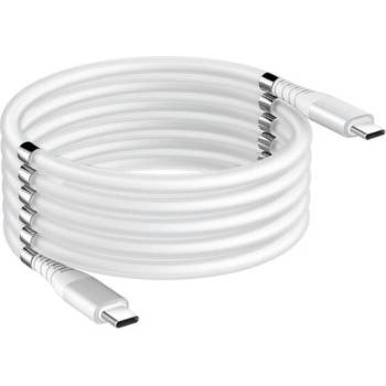 Stablecam 1DJ2037 Magnetický samonavíjací USB nabíjací (Type-C to Type-C), 180cm