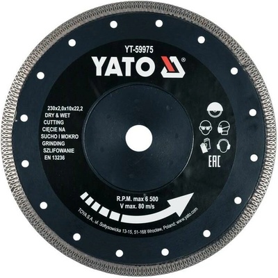 Yato Kotúč rezný diamantový 230 × 22,2 × 2 mm