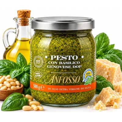 Anfosso pesto genovese bazalkové pesto d.o.p. 500g