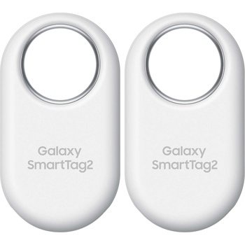 Samsung Galaxy SmartTag2 Bluetooth Tracker, Compass View, Nearby Search, Up to 500 Days Lifetime, Water Resistant, White (Pack of 2) - EI-T5600BWEGEU