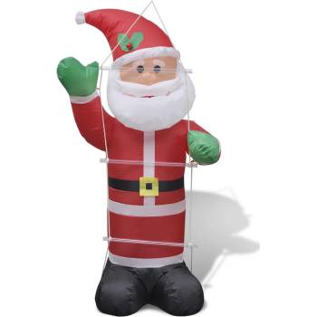 242360 vidaXL Nafukovací Santa Claus s žebříkem 120 cm