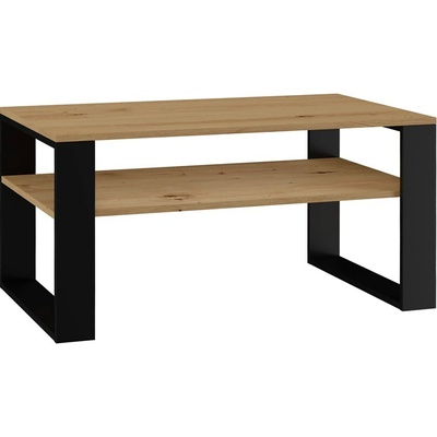 TopEshop Modern 1P 90 x 58 x 50 cm čierna / dub artisan