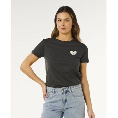Rip Curl RC Heart Logos Tee Washed Black
