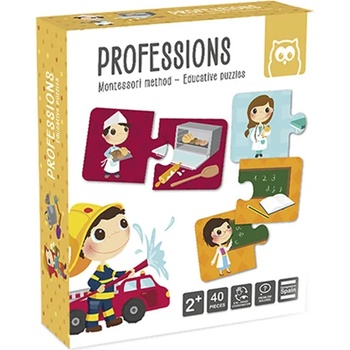 Eurekakids Детски пъзел Eurekakids - Montessori, Професии, 40 части (EU483021)