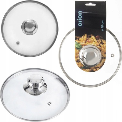Orion pokrievka sklenená nerez úchyt 18cm
