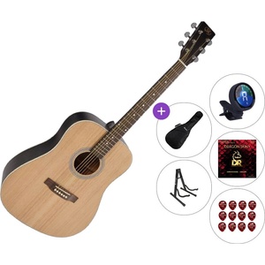 SX SD204 Premium SET Transparent Black Акустична китара