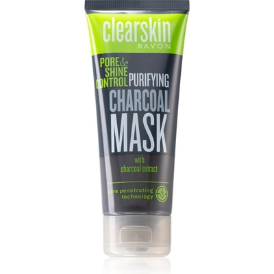 Avon Clearskin Pore & Shine Control почистваща маска с активни въглища 75ml