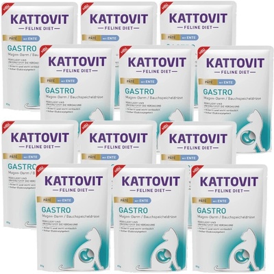 Kattovit Gastro Pate kačacie mäso, 12 x 85 g vrecúško