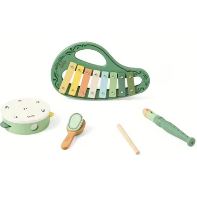 Classic World Винтидж музикален комплект от 5 части Classic World с ксилофон, дайре и флейта