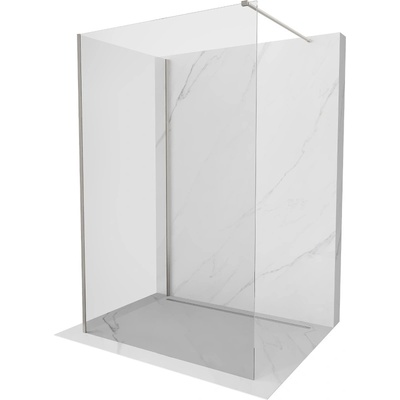 Mexen Kioto душ параван Walk-in 120 x 70 cm, прозрачен, четкан никел - 800-120-212-97-00-070 (800-120-212-97-00-070)