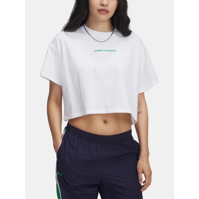 Дамска тениска Under Armour UA W VARSITY MIX HW SS CROP Under Armour | Byal | ЖЕНИ | L