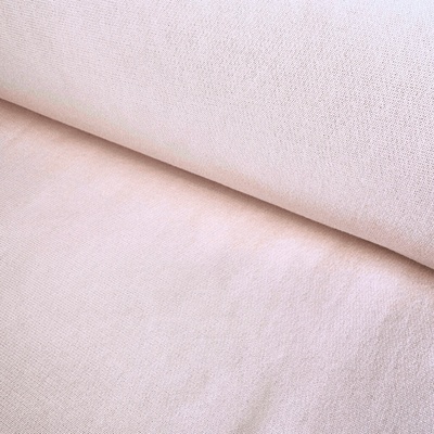 Teplákovina Počesaná Washed 400g - Růžová pudrová