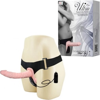 Двоен страп-он за едновременна наслада, 18см. - Ultra Harness 2 (DEBRA01314)