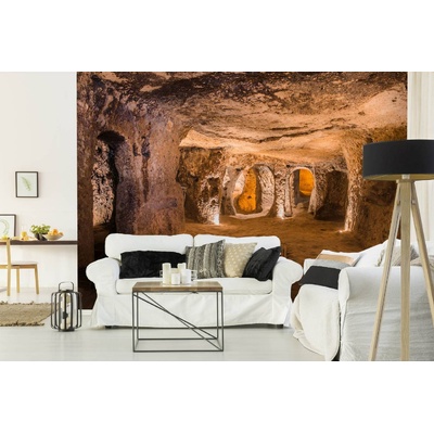 DIMEX ART Самозалепваща се флизелинова фототапета пещерен град 375 x 250 см