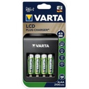 Klasické nabíječky Varta LCD Plug Charger + 4x AA 2100mAh 57687101441