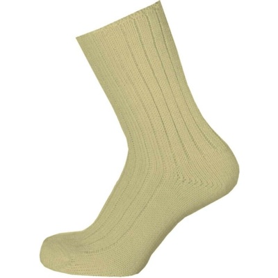 Knitva Vlněné zdravotní ponožky bez lemu Zora medová