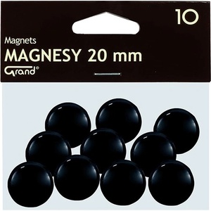 GRAND Магнит за маса GRAND 20 mm черен 10 броя 130-1687 (130-1687)