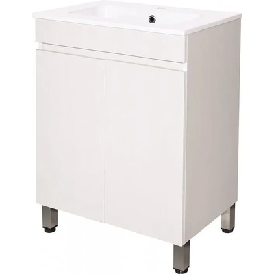 Inter Ceramic Долен шкаф за баня ICP 5981, Inter Ceramic, PVC, бял, с умивалник, 60.4x38x81.5см (5981)