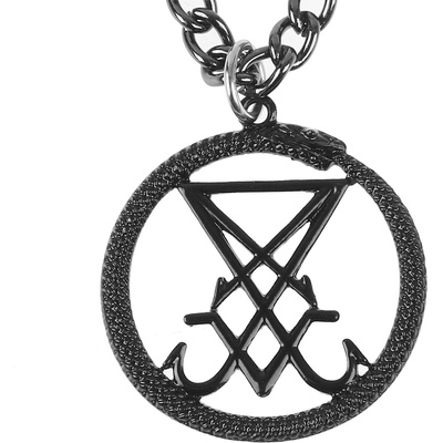 FALON чокър Sigil Of Lucifer Black - PSY1074