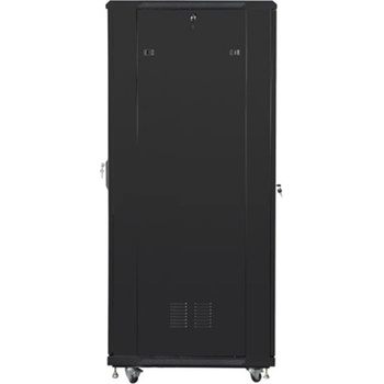 Lanberg Комуникационен шкаф Lanberg FF01-8847-12B, 19", 47U, 800 x 800 x 2270, стъклена врата, черен (FF01-8847-12B)