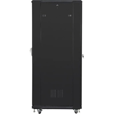 Lanberg Комуникационен шкаф Lanberg FF01-8847-12B, 19", 47U, 800 x 800 x 2270, стъклена врата, черен (FF01-8847-12B)