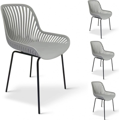 Nábytek Texim Židle zahradní GABY, šedá 4ks