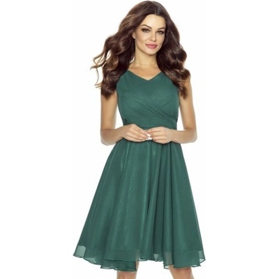 Kartes dámské šifonové šaty KM227-5 zelená