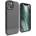 elago Glide Case - удароустойчив силиконов (TPU) калъф за iPhone 13 (тъмносив-зелен)