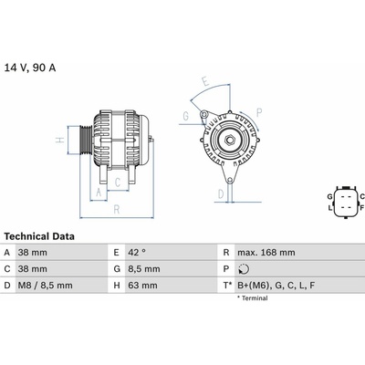Alternátor BOSCH 0 986 082 790