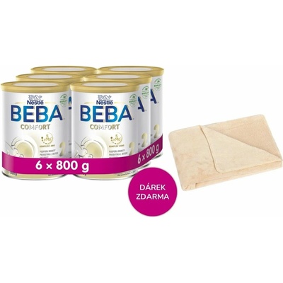 BEBA COMFORT 2 5HMO 6× 800 g + Deka Bellatex béžová