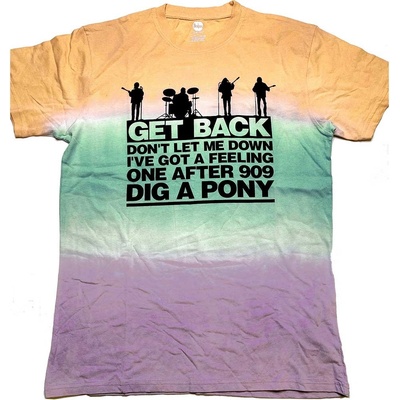 The Beatles tričko Get Back Gradient multicolor