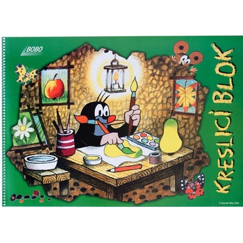 Kreslící blok KRTEK s boční vazbou A3 čistý 20 listů