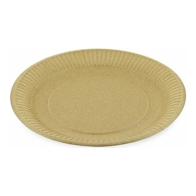 Papierové taniere plytké kraft priemer 23 cm WMX 48023 PAK