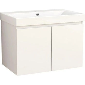 Inter Ceramic Конзолен PVC шкаф ALDENE-75 5155-75W+УМИВ. 5953W-76CM, Inter Ceramic, 56х75.5х46см (5155-75W+УМИВ. 5953W-76CM)