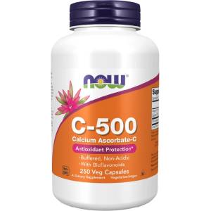 NOW NOW Vitamin C-500 Calcium Ascorbate-C, 250 Capsules - fitnesdobavki - 36,97 лв
