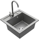 Sety kuchynských drezov a batérií Set Mexen Vito + Telma