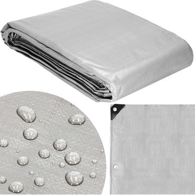 Springos krycí plachta 6 x 8 m extra silná 260g PE šedá GA2186