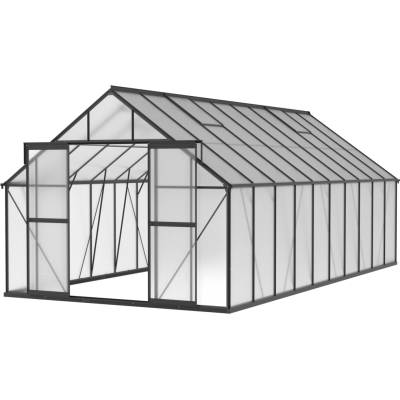 B2B Partner Skleník 245 x 304 x 606 cm černý 915019