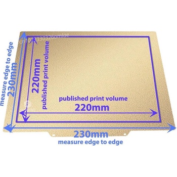 Anycubic Двустранна метална подложка PEI / PET 230x230mm за Anycubic Kobra 2