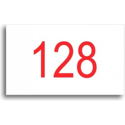 ACCEPT Číslo na dveře - typ 07 (50x30mm) - bílá tabulka - barevný tisk – Hledejceny.cz