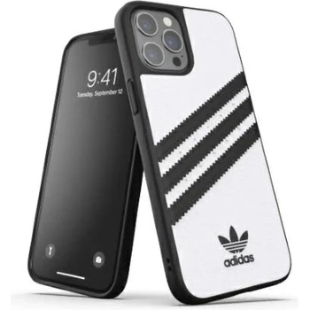 Adidas OR Molded Case PU за iPhone 12 Pro Max - бял/черен (8718846083676)