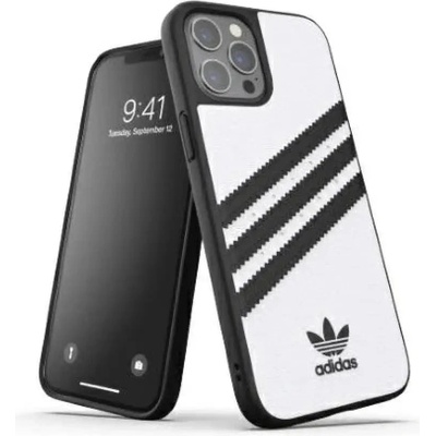 Adidas OR Molded Case PU за iPhone 12 Pro Max - бял/черен (8718846083676)